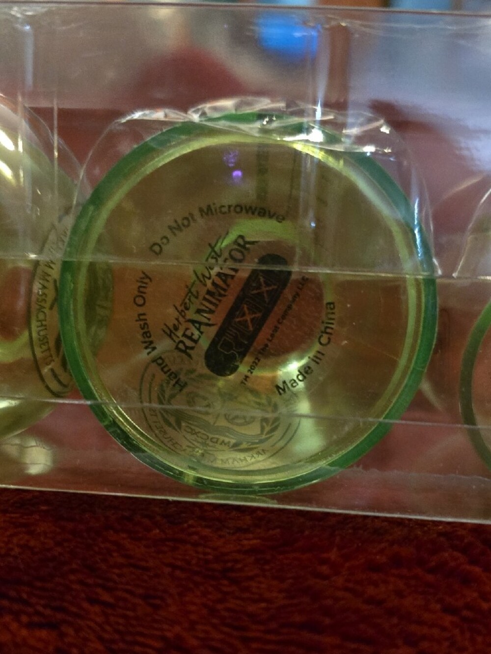 Miskatonic University Plastic Beaker Shot Glass - Green - Picture 3 of 3